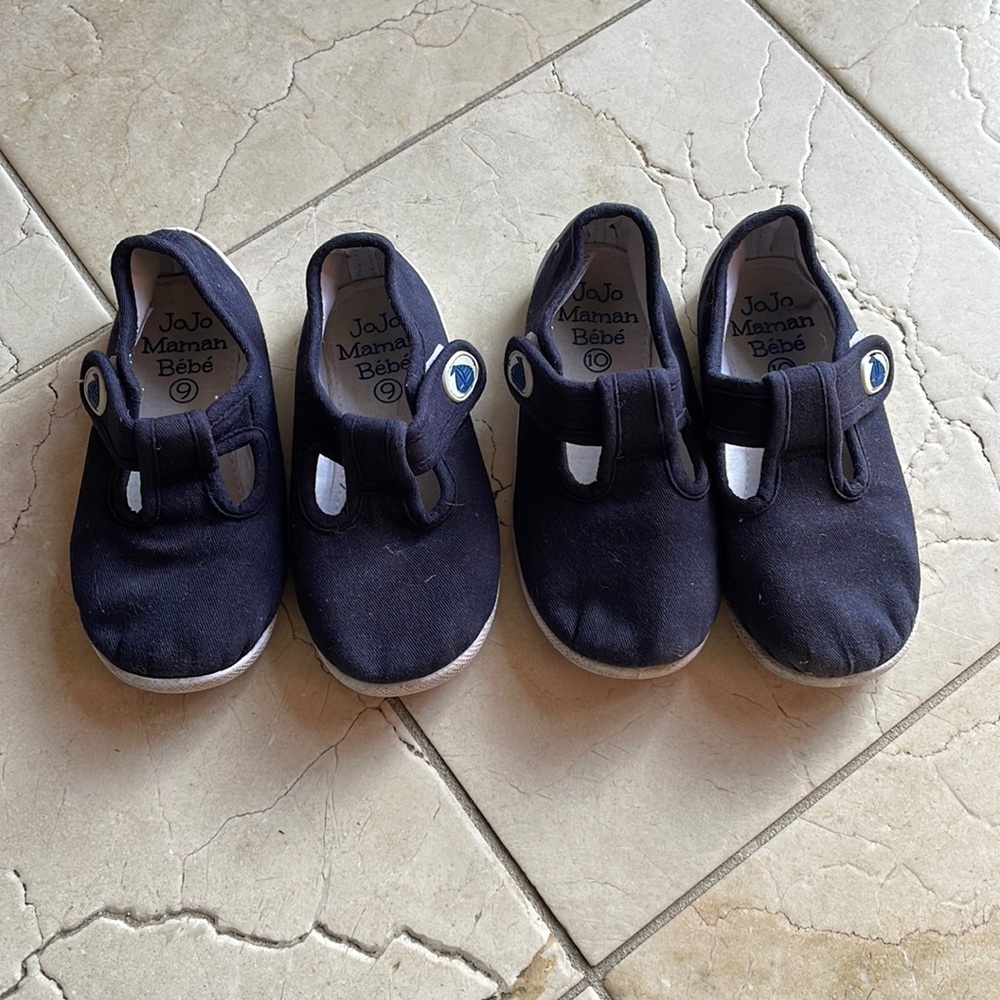 GUC JoJo Maman Bebe Toddler Summer T-Strap shoes/sneakers - sizes 9 & 10